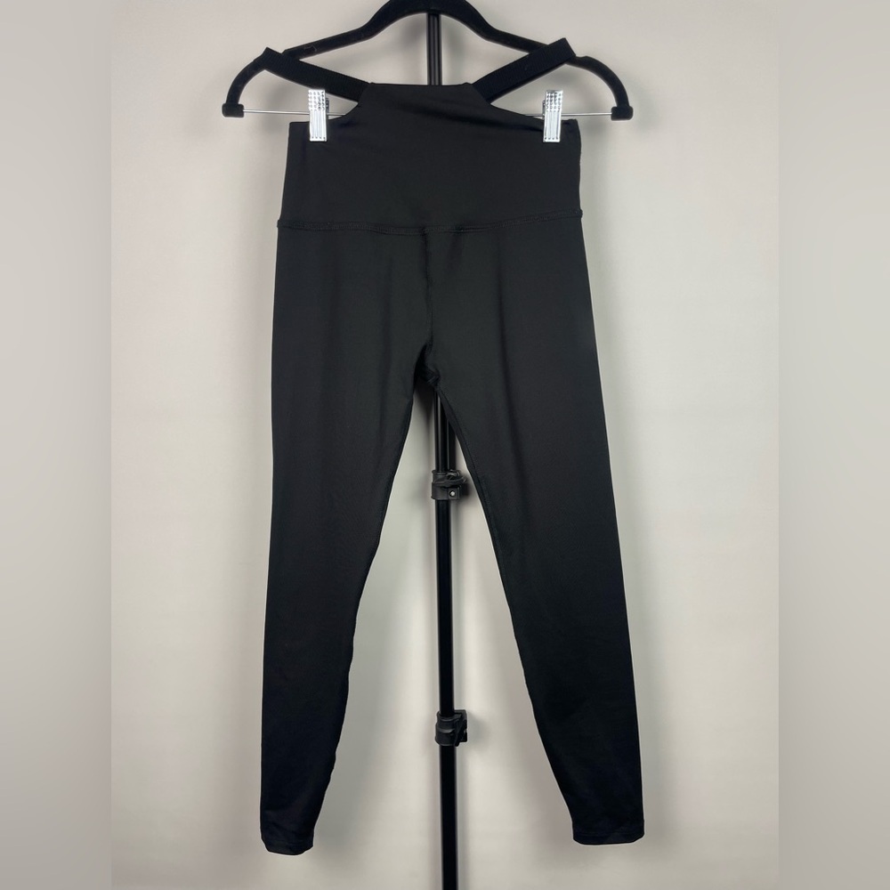 Beyond Yoga Black Hip‎ Cutout Athletic Workout Pull On Leggings Size S